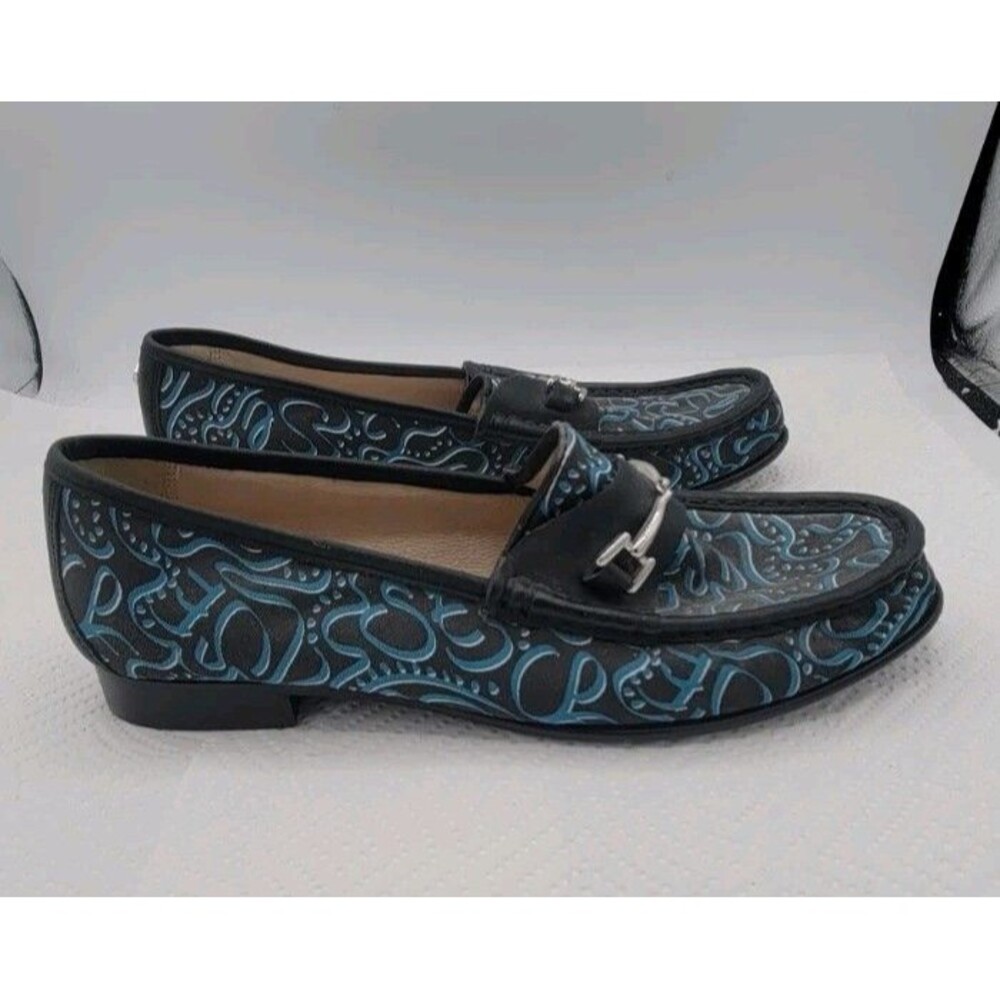 sam edelman women shoes size 8m Loraine dressy loafers Blue Black